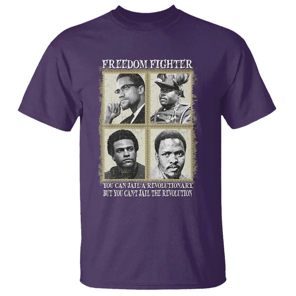 Freedom Fighters Heritage T Shirt Malcolm X Marcus Garvey Huey P Newton Steve Biko Revolution - Wonder Print Shop