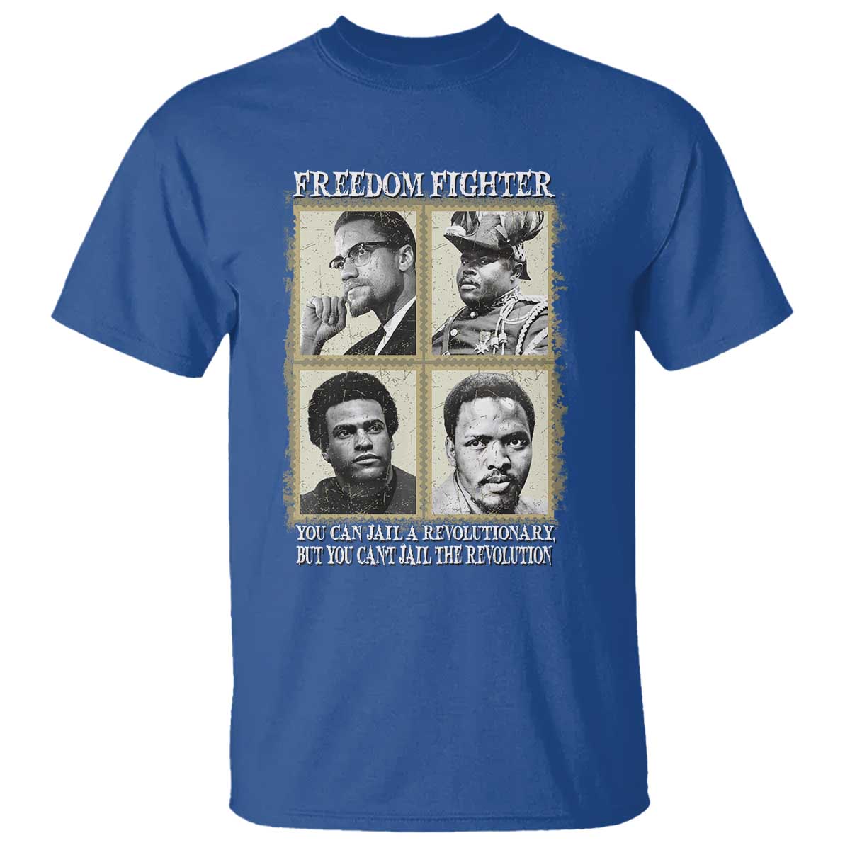 Freedom Fighters Heritage T Shirt Malcolm X Marcus Garvey Huey P Newton Steve Biko Revolution - Wonder Print Shop