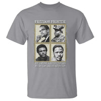 Freedom Fighters Heritage T Shirt Malcolm X Marcus Garvey Huey P Newton Steve Biko Revolution - Wonder Print Shop