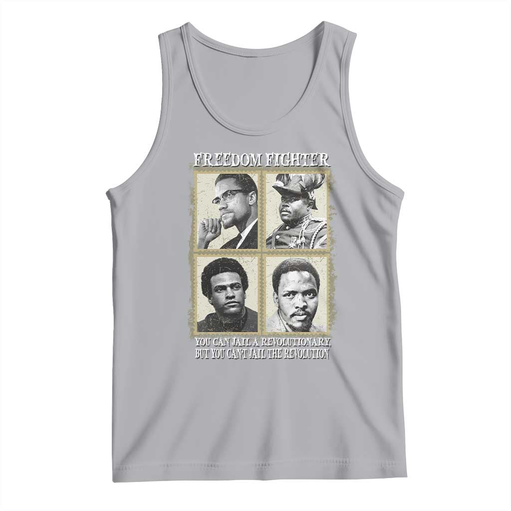 Freedom Fighters Heritage Tank Top Malcolm X Marcus Garvey Huey P Newton Steve Biko Revolution - Wonder Print Shop