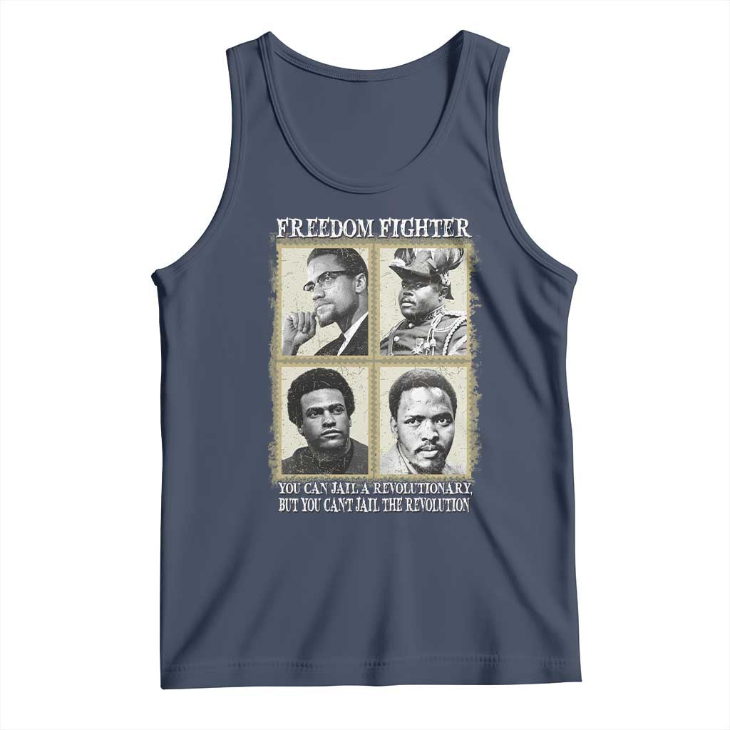 Freedom Fighters Heritage Tank Top Malcolm X Marcus Garvey Huey P Newton Steve Biko Revolution - Wonder Print Shop