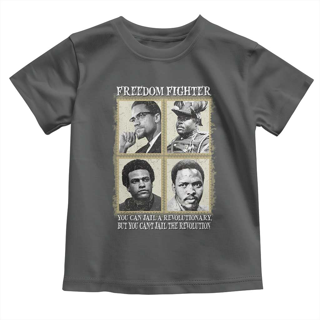 Freedom Fighters Heritage Toddler T Shirt Malcolm X Marcus Garvey Huey P Newton Steve Biko Revolution - Wonder Print Shop