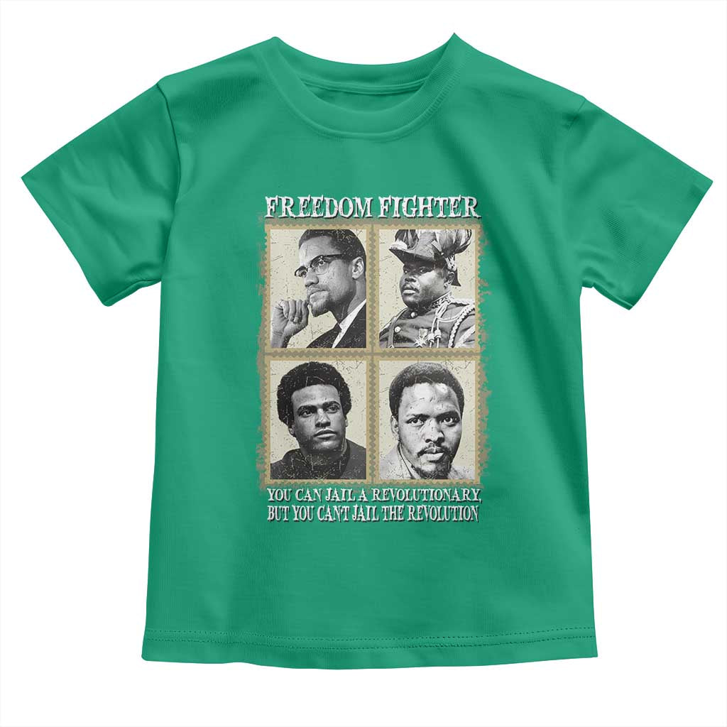 Freedom Fighters Heritage Toddler T Shirt Malcolm X Marcus Garvey Huey P Newton Steve Biko Revolution - Wonder Print Shop