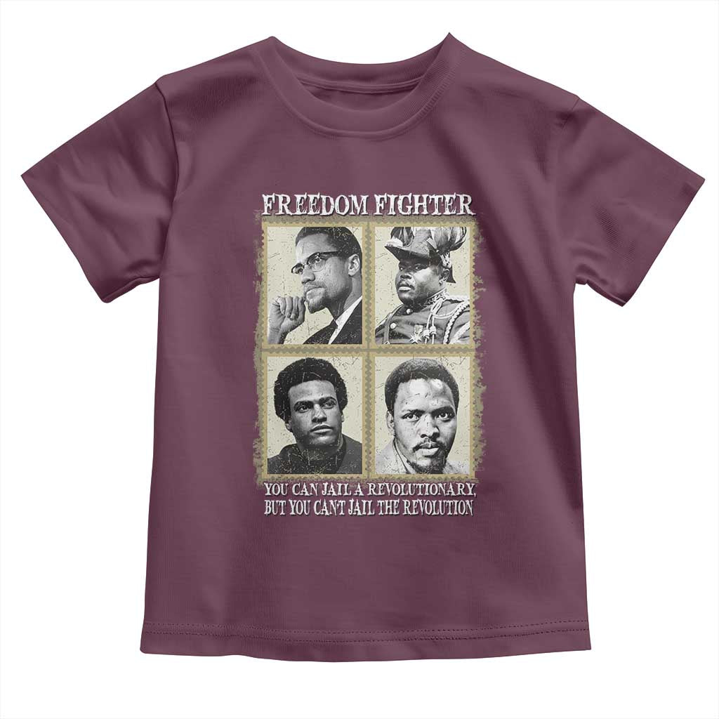 Freedom Fighters Heritage Toddler T Shirt Malcolm X Marcus Garvey Huey P Newton Steve Biko Revolution - Wonder Print Shop