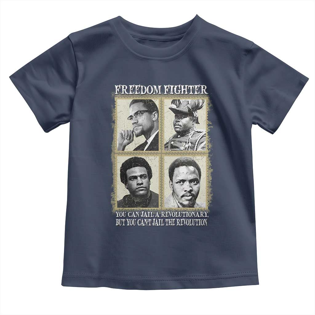 Freedom Fighters Heritage Toddler T Shirt Malcolm X Marcus Garvey Huey P Newton Steve Biko Revolution - Wonder Print Shop