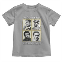 Freedom Fighters Heritage Toddler T Shirt Malcolm X Marcus Garvey Huey P Newton Steve Biko Revolution - Wonder Print Shop