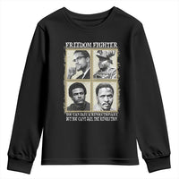 Freedom Fighters Heritage Youth Sweatshirt Malcolm X Marcus Garvey Huey P Newton Steve Biko Revolution - Wonder Print Shop