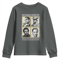 Freedom Fighters Heritage Youth Sweatshirt Malcolm X Marcus Garvey Huey P Newton Steve Biko Revolution - Wonder Print Shop