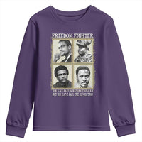 Freedom Fighters Heritage Youth Sweatshirt Malcolm X Marcus Garvey Huey P Newton Steve Biko Revolution - Wonder Print Shop