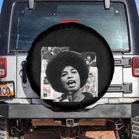 Angela Davis Spare Tire Cover Raise Your Voice Revolutionary Power Liberation - Wonder Print Shop