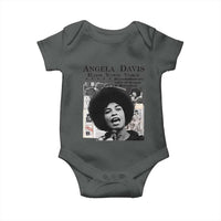 Angela Davis Baby Onesie Raise Your Voice Revolutionary Power Liberation - Wonder Print Shop