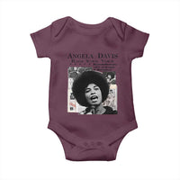 Angela Davis Baby Onesie Raise Your Voice Revolutionary Power Liberation - Wonder Print Shop