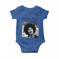 Angela Davis Baby Onesie Raise Your Voice Revolutionary Power Liberation - Wonder Print Shop