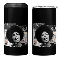 Angela Davis 4 in 1 Can Cooler Tumbler Raise Your Voice Revolutionary Power Liberation - Wonder Print Shop
