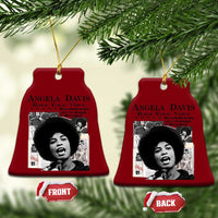 Angela Davis Ceramic Ornament Raise Your Voice Revolutionary Power Liberation - Wonder Print Shop