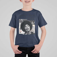 Angela Davis T Shirt For Kid Raise Your Voice Revolutionary Power Liberation - Wonder Print Shop