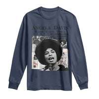 Angela Davis Long Sleeve Shirt Raise Your Voice Revolutionary Power Liberation - Wonder Print Shop