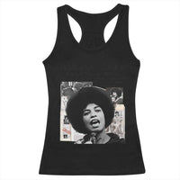 Angela Davis Racerback Tank Top Raise Your Voice Revolutionary Power Liberation - Wonder Print Shop