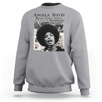 Angela Davis Sweatshirt Raise Your Voice Revolutionary Power Liberation - Wonder Print Shop