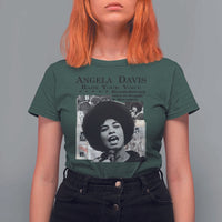 Angela Davis T Shirt For Women Raise Your Voice Revolutionary Power Liberation - Wonder Print Shop