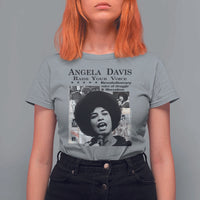 Angela Davis T Shirt For Women Raise Your Voice Revolutionary Power Liberation - Wonder Print Shop