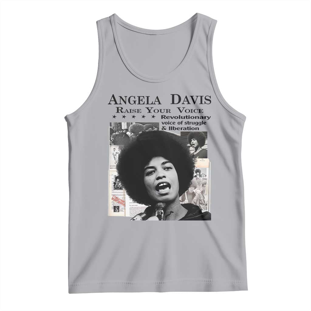 Angela Davis Tank Top Raise Your Voice Revolutionary Power Liberation - Wonder Print Shop
