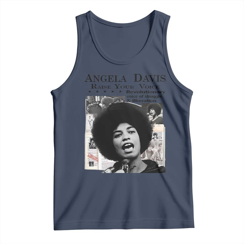 Angela Davis Tank Top Raise Your Voice Revolutionary Power Liberation - Wonder Print Shop