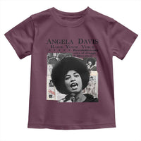 Angela Davis Toddler T Shirt Raise Your Voice Revolutionary Power Liberation - Wonder Print Shop
