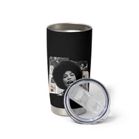 Angela Davis Tumbler Cup Raise Your Voice Revolutionary Power Liberation - Wonder Print Shop