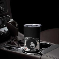 Angela Davis Tumbler Cup Raise Your Voice Revolutionary Power Liberation - Wonder Print Shop