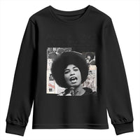 Angela Davis Youth Sweatshirt Raise Your Voice Revolutionary Power Liberation - Wonder Print Shop