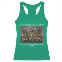 Harlem Hellfighters 1919 WWII Heroes Racerback Tank Top Cross of War Medal Tribute African American Black History - Wonder Print Shop