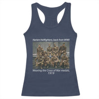 Harlem Hellfighters 1919 WWII Heroes Racerback Tank Top Cross of War Medal Tribute African American Black History - Wonder Print Shop
