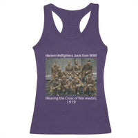 Harlem Hellfighters 1919 WWII Heroes Racerback Tank Top Cross of War Medal Tribute African American Black History - Wonder Print Shop