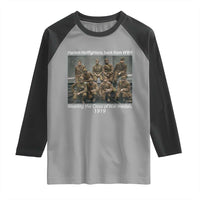 Harlem Hellfighters 1919 WWII Heroes Raglan Shirt Cross of War Medal Tribute African American Black History - Wonder Print Shop