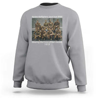 Harlem Hellfighters 1919 WWII Heroes Sweatshirt Cross of War Medal Tribute African American Black History - Wonder Print Shop