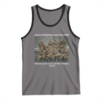 Harlem Hellfighters 1919 WWII Heroes Tank Top Cross of War Medal Tribute African American Black History - Wonder Print Shop
