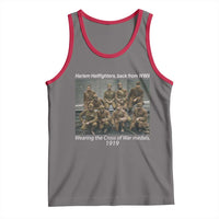 Harlem Hellfighters 1919 WWII Heroes Tank Top Cross of War Medal Tribute African American Black History - Wonder Print Shop
