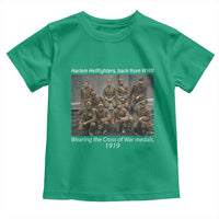 Harlem Hellfighters 1919 WWII Heroes Toddler T Shirt Cross of War Medal Tribute African American Black History - Wonder Print Shop