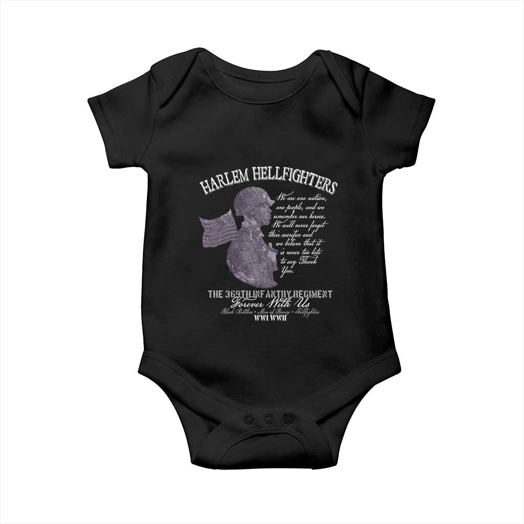 Harlem Hellfighters Tribute Baby Onesie 369th Infantry Regiment Military Soldiers Vintage - Wonder Print Shop