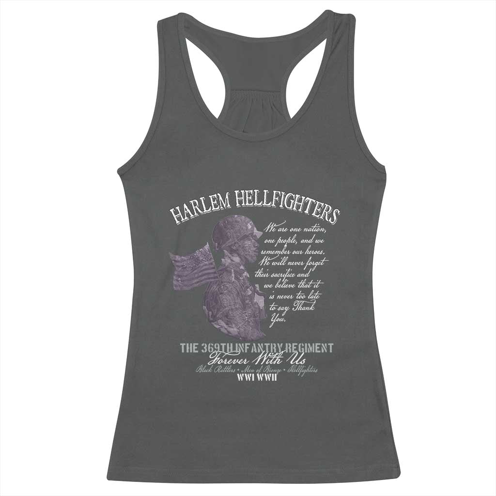 Harlem Hellfighters Tribute Racerback Tank Top 369th Infantry Regiment Military Soldiers Vintage - Wonder Print Shop
