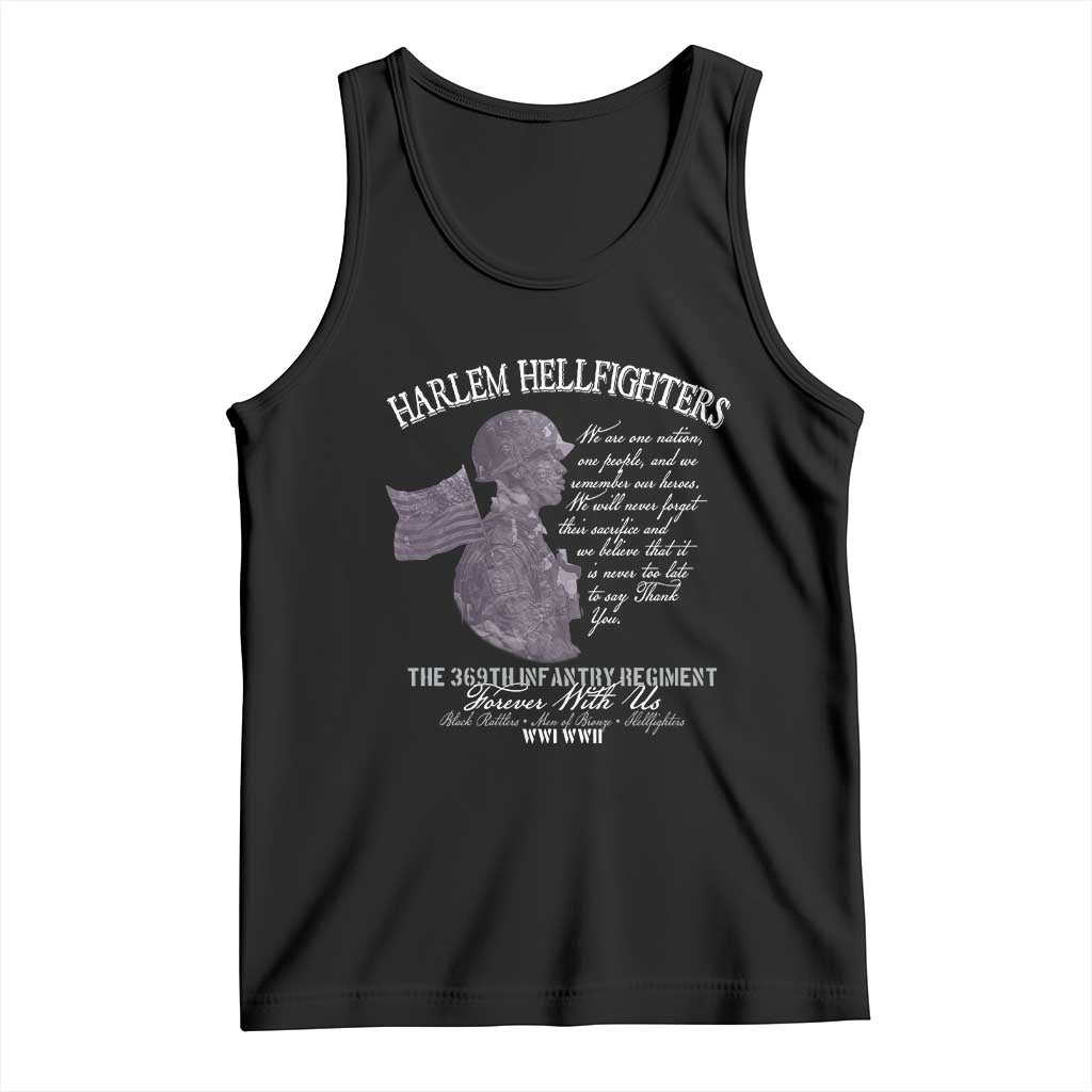 Harlem Hellfighters Tribute Tank Top 369th Infantry Regiment Military Soldiers Vintage - Wonder Print Shop