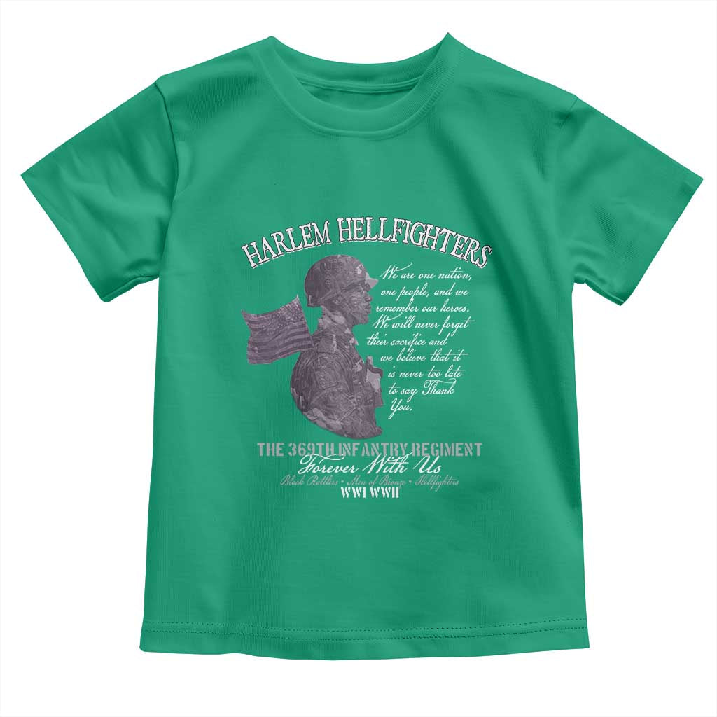 Harlem Hellfighters Tribute Toddler T Shirt 369th Infantry Regiment Military Soldiers Vintage - Wonder Print Shop