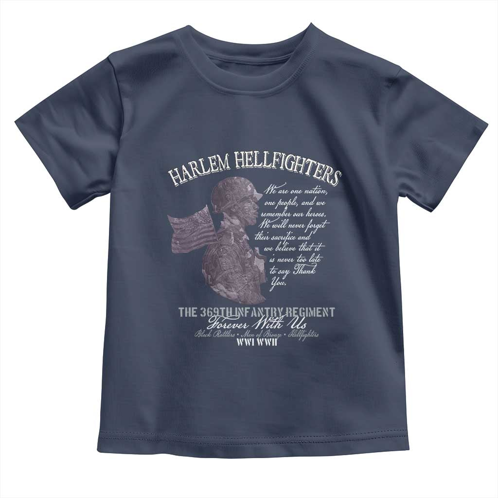 Harlem Hellfighters Tribute Toddler T Shirt 369th Infantry Regiment Military Soldiers Vintage - Wonder Print Shop