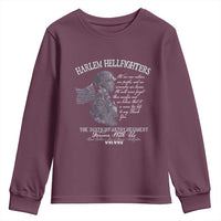 Harlem Hellfighters Tribute Youth Sweatshirt 369th Infantry Regiment Military Soldiers Vintage - Wonder Print Shop