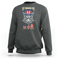 Uncle Sam Sweatshirt My Pronouns Are USA - Wonder Print Shop