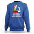 Colombian American Sweatshirt 50% American 50% Colombian 100% Awesome Messy Bun - Wonder Print Shop