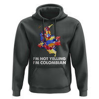 Colombia Map Hoodie I'm Not Yelling I'm Colombian - Wonder Print Shop