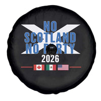 No Scotland No Party 2026 Saltire Flag Spare Tire Cover Game Day Soccer Fans Football Tournament