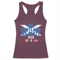 No Scotland No Party 2026 Saltire Flag Racerback Tank Top Game Day Soccer Fans Football Tournament